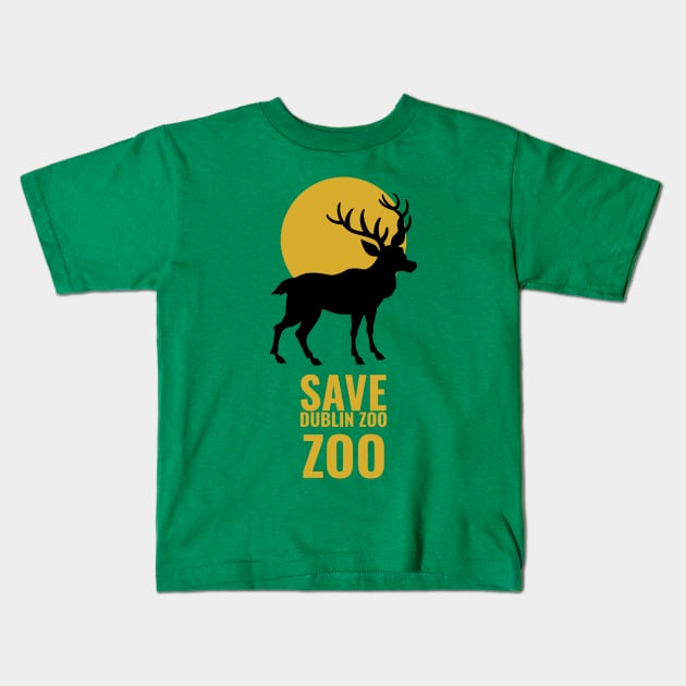 save dublin zoo Kids T-Shirt by natashawilona